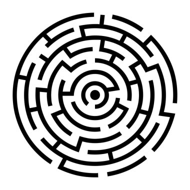 Dairesel labirent sembolü resimleme