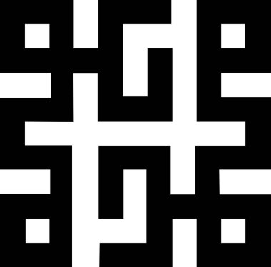 Beyaz arkaplan ile kufic desen