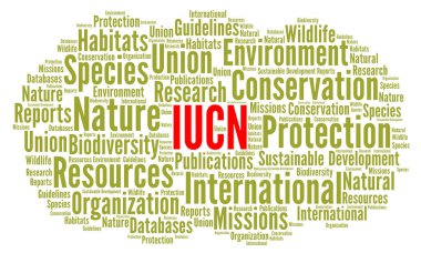 IUCN kelime bulut gösterimi