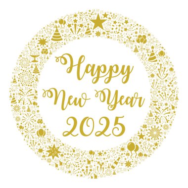 Mutlu yıllar 2025 sembolü