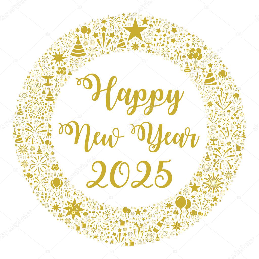 Happy new year 2025 symbol