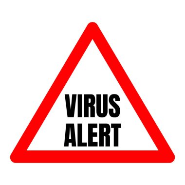 Virüs uyarı simgesi simgesi