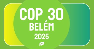 COP 30 in Belem Brazil symbol banner clipart