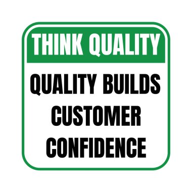 Kalite kalitesi müşteri güven sembolü simgesi oluşturur