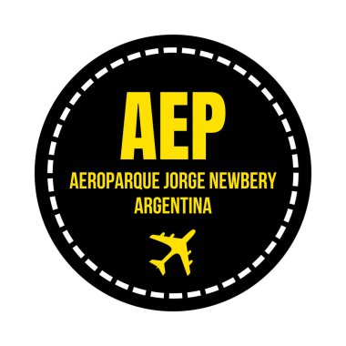 AEP Buenos Aires Aeroparque Jorge Newbery havaalanı sembolü simgesi