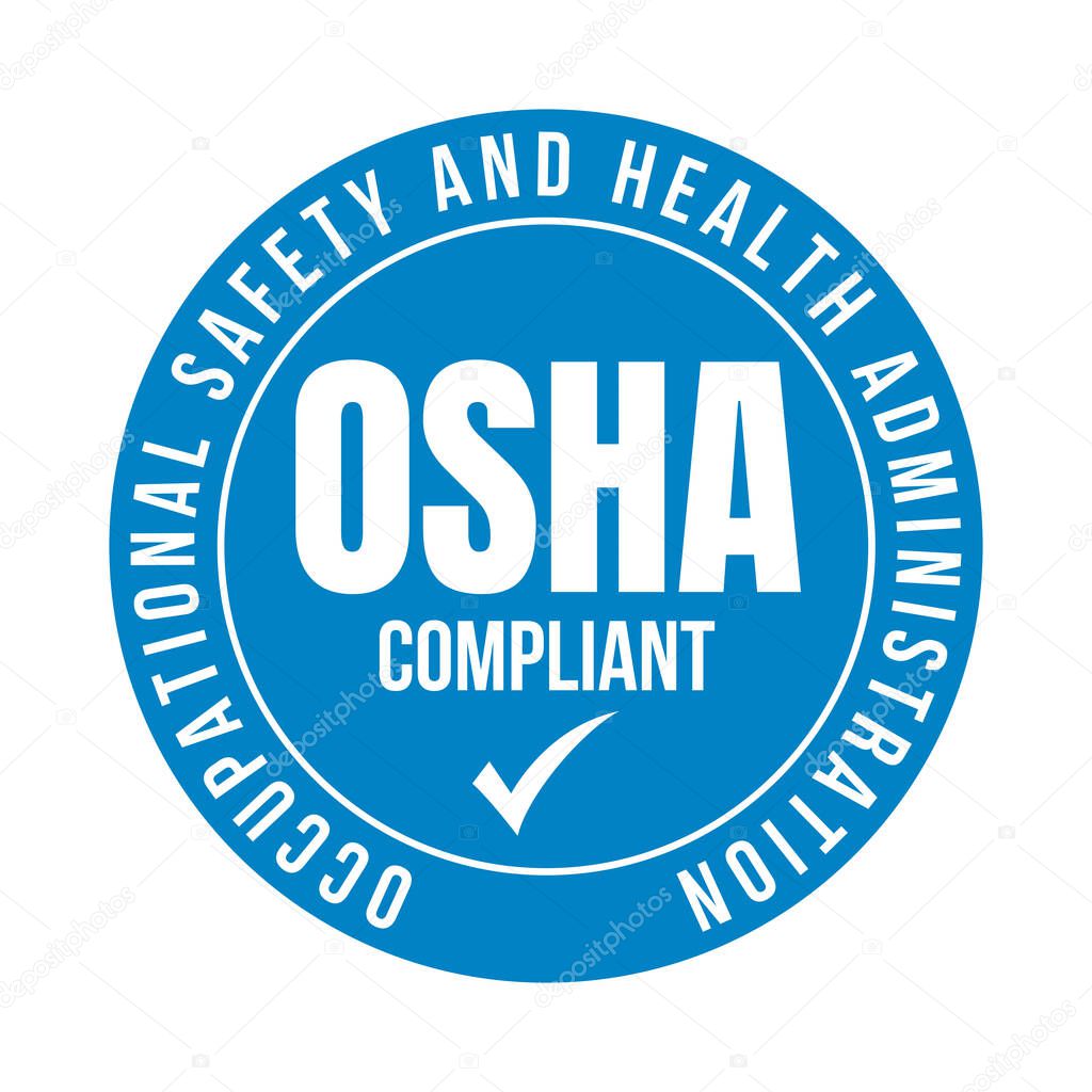 OSHA occupational safety and health administration compliant symbol icon