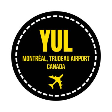YUL Montral Trudeau havaalanı sembolü simgesi