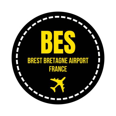 BES Brest Bretagne havaalanı sembolü simgesi