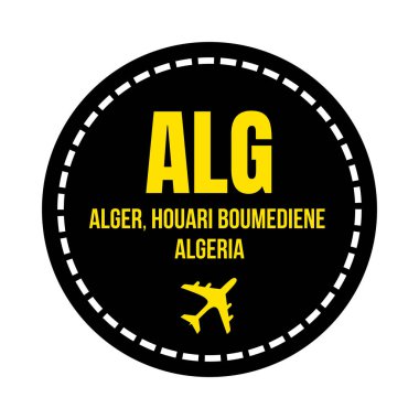 ALG Alger Houari Boumediene havaalanı sembolü simgesi
