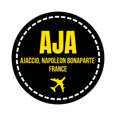 AJA Ajaccio Napoleon Bonaparte havaalanı sembolü simgesi
