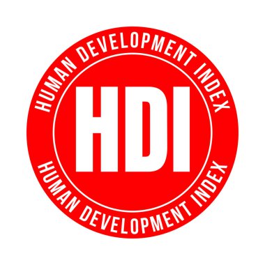 HDI insan gelişim indeksi simgesi simgesi