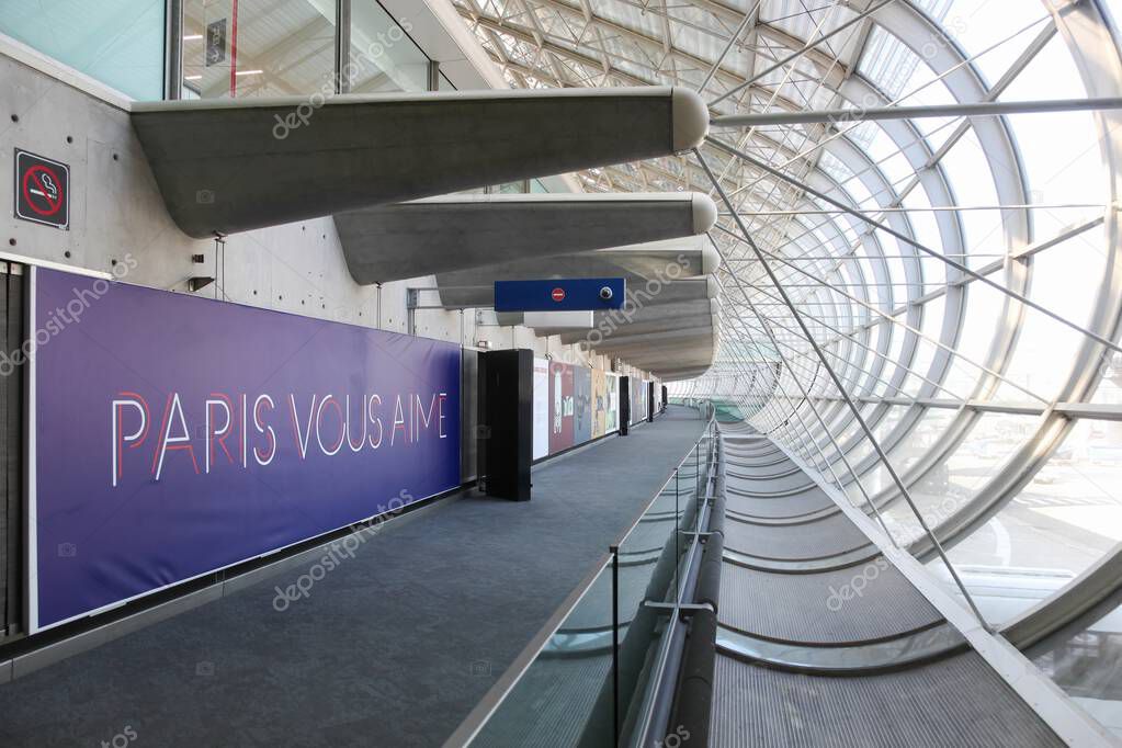 Paris, France - April 5, 2025: Paris Charles de Gaulle airport. Paris Charles de Gaulle airport known as Roissy airport, is the primary international airport serving Paris, the capital city of France