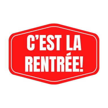 Fransızca 'da c' est la rentree olarak adlandırılan okul sembolü simgesine geri döndü.