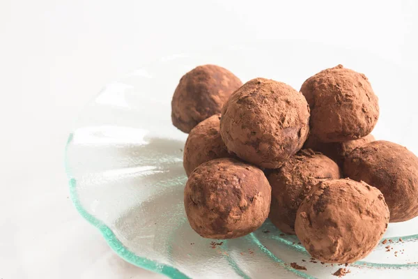 Солодкі Кульки Картоплі Шоколаду Ліцензійні Стокові Фото