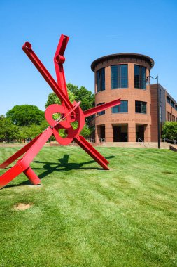 Nashville, Tennessee USA - 10 Mayıs 2022: Vanderbilt Üniversitesi kampüsündeki sanat merkezi