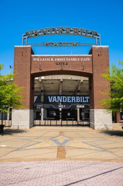 Nashville, Tennessee USA - 10 Mayıs 2022: Vanderbilt Üniversitesi futbol stadyumu