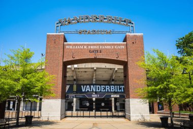 Nashville, Tennessee USA - 10 Mayıs 2022: Vanderbilt Üniversitesi futbol stadyumu