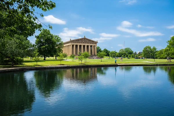 Nashville Tennessee Usa May 2023 Popular Centennial Park Parthenon Replica — стокове фото