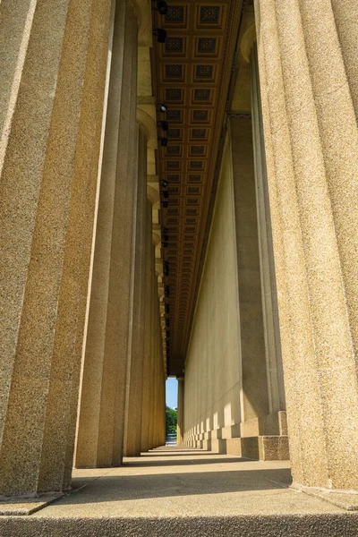Replica Van Het Parthenon Het Populaire Centennial Park Nashville Tennessee — Stockfoto