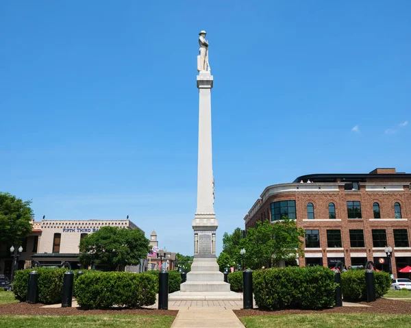 stock image Franklin, Tennessee USA - May 12, 2023: Memorial to the confederate solders of the American Civil War along Main Street in this rural small town south of Nashville