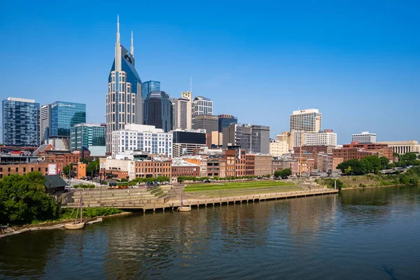 Nashville Tennessee Usa May 2023 Downtown Skyline View Vintage John — Stock Photo, Image
