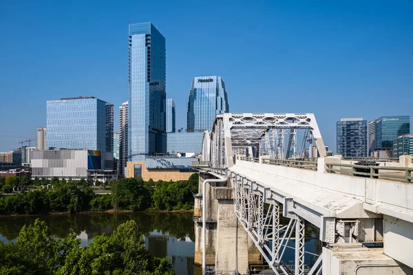 Nashville Tennessee Usa Maja 2023 Widok Panoramę Centrum Miasta Zabytkowego — Zdjęcie stockowe