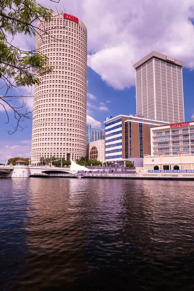 Tampa Florida Septiembre 2019 Vista Del Paisaje Urbano Zona Riverwalk — Foto de Stock
