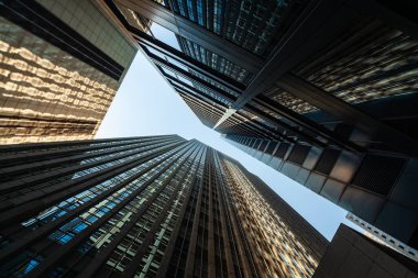 Chicago şehir merkezindeki gökdelen silueti