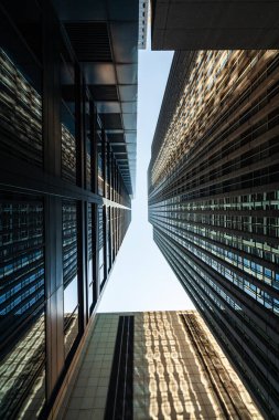 Chicago şehir merkezindeki gökdelen silueti