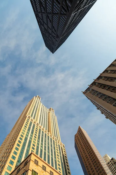 Chicago Şehir Merkezindeki Gökdelen Silueti — Stok fotoğraf