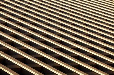 Houston, Teksas şehir merkezindeki modern soyut gökdelen silueti