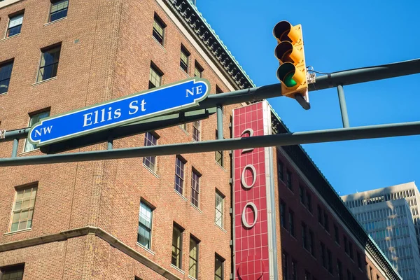 Pohled Centrum Města Atlanta Gruzie Podél Ellis Street — Stock fotografie