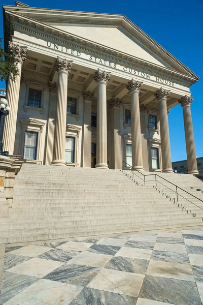 Historické Vlastní Dům Spojených Států Centru Charlestonu Jižní Karolíně — Stock fotografie