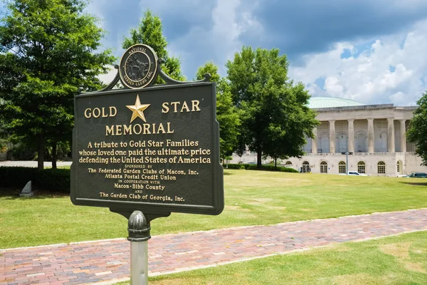 Macon Georgia Usa June 2023 Commemorative Park Square Memorial Fallen — Stock Photo, Image
