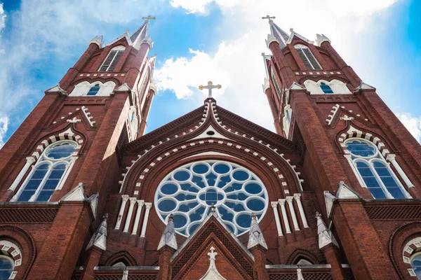 Macon Georgia Usa Června 2023 Krásná Architektura Historického Katolického Kostela — Stock fotografie