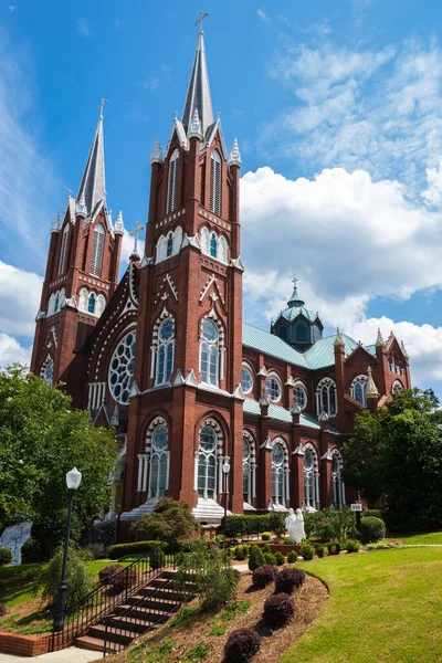 Macon Georgia Usa Juni 2023 Schöne Architektur Der Historischen Katholischen — Stockfoto