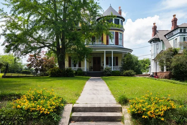 Macon Γεωργία Ηπα Ιουνίου 2023 Όμορφη Vintage Victorian Style Home — Φωτογραφία Αρχείου