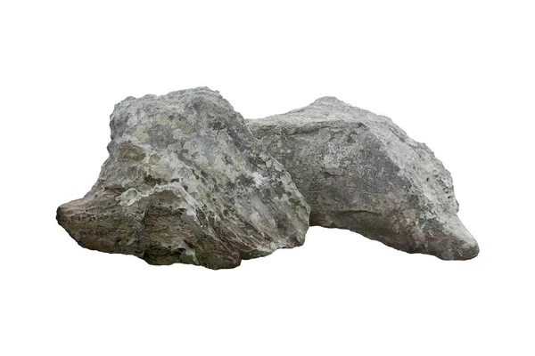 Камінь Ізольований Білому Тлі — стокове фото
