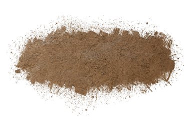  çamur sıçraması beyaz arkaplanda izole edildi. 