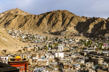 Ladakh Hindistan 'ın manzara manzarası. Himalayalar, Ladakh, Hindistan