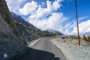 Ladakh Hindistan 'ın manzara manzarası. Himalayalar, Ladakh, Hindistan