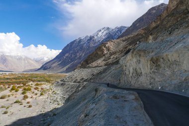 Ladakh Hindistan 'ın manzara manzarası. Himalayalar, Ladakh, Hindistan