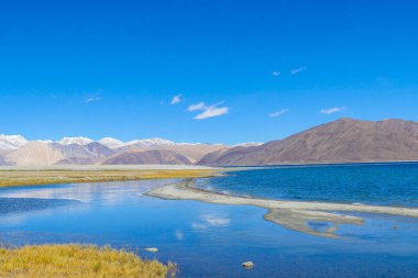 Ladakh Hindistan 'ın manzara manzarası. Himalayalar, Ladakh, Hindistan