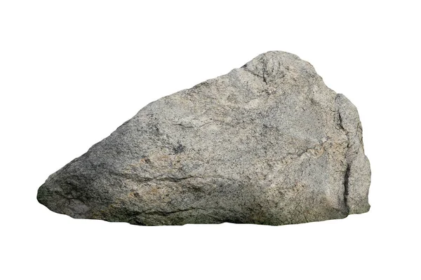 Πέτρα Απομονωμένη Λευκό Φόντο — Φωτογραφία Αρχείου
