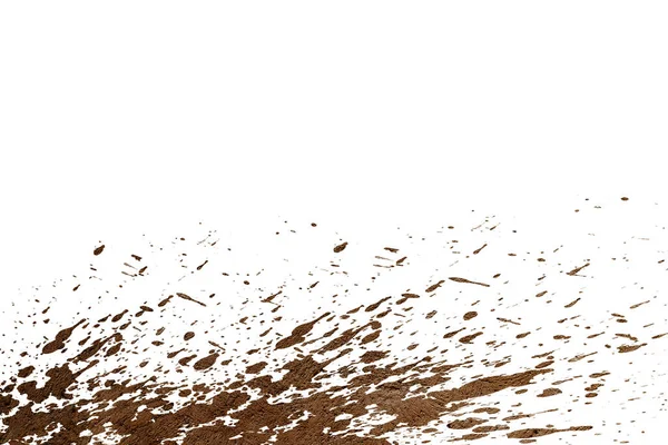 Mud Splash Isolated White Background — стокове фото