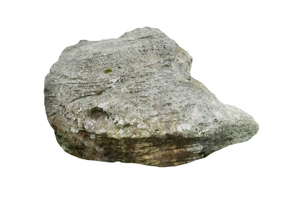 Πέτρα Απομονωμένη Λευκό Φόντο — Φωτογραφία Αρχείου