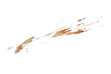 Beyaz arka plan üzerinde izole çamur.