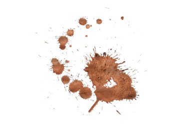 Beyaz arka plan üzerinde izole çamur.