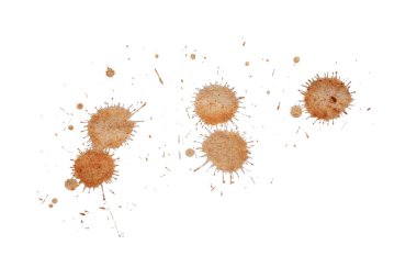 mud isolated on white background.	