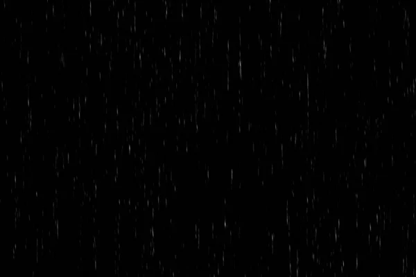 Rain isolated on black background.